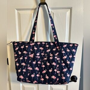 Carry-On Travel Tote Vera Bradley Flamingo Fiesta
